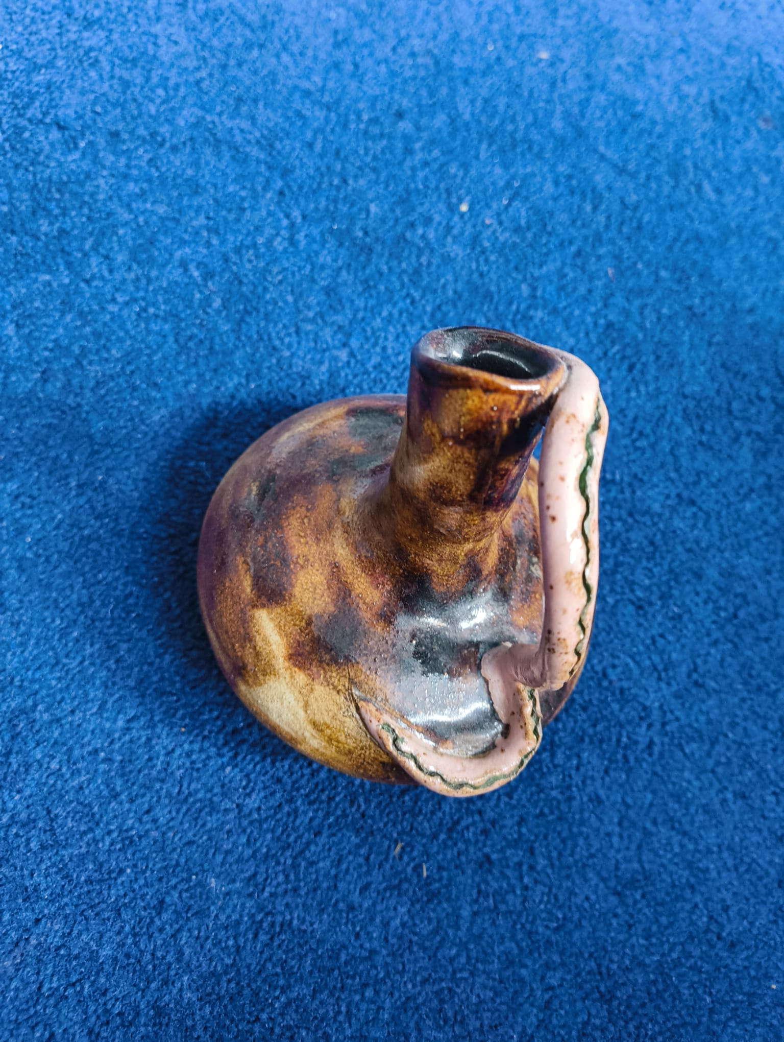 Sculptural Handled Bud Vase