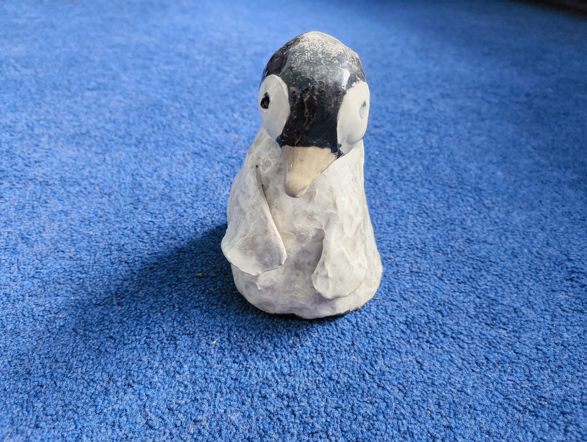 Hand-Modelled Penguin Sculpture