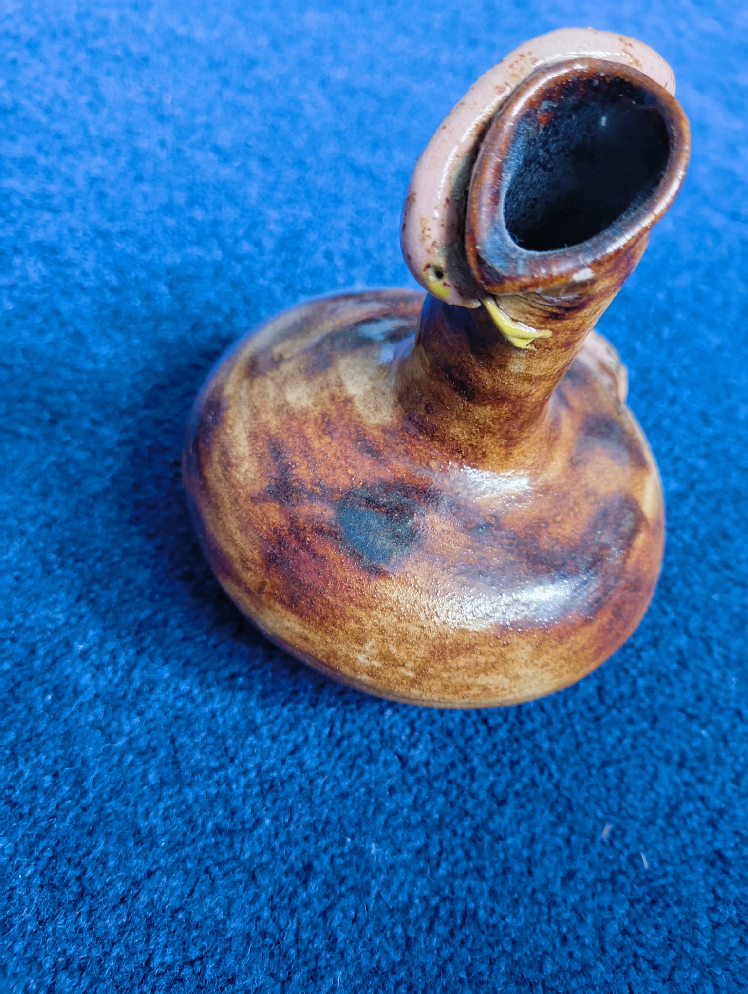 Sculptural Handled Bud Vase