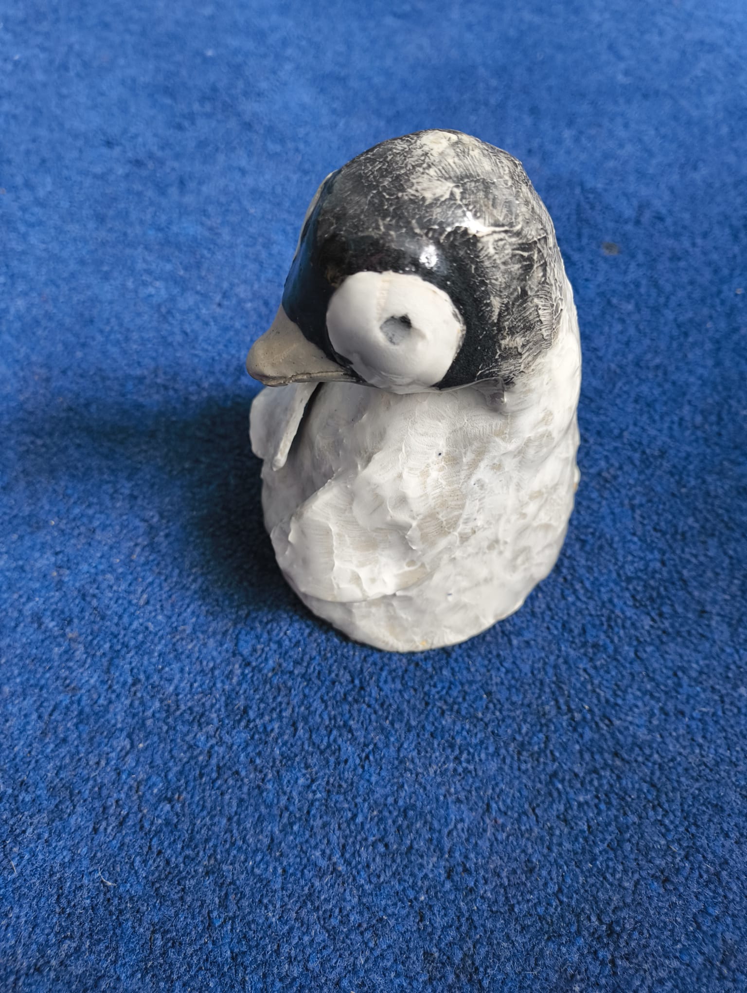 Hand-Modelled Penguin Sculpture